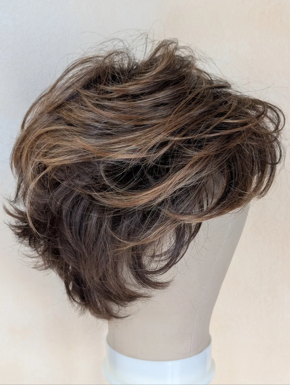 Raquel Welch Winner Wig R9S+ Shaggy Pixie Natural Brown Highlights EUC Box Tag - Picture 2 of 16